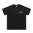 Niche High Street Floral Letter Print Short Sleeve T-Shirt INS Trendy American Summer Men's Casual Crew Neck Half Sleeve - V.I.P Digital Presence