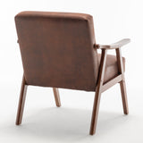 Medieval modern chair, solid wood frame living room chair, accent chair with ultra thick backrest - V.I.P Digital Presence