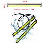 4/2Pcs 17CM Universal Car COB LED Strip Car Running Fog Lamp Driving Strip Light Waterproof 10-16V Flexible Led Strip Accessorie - V.I.P Digital Presence