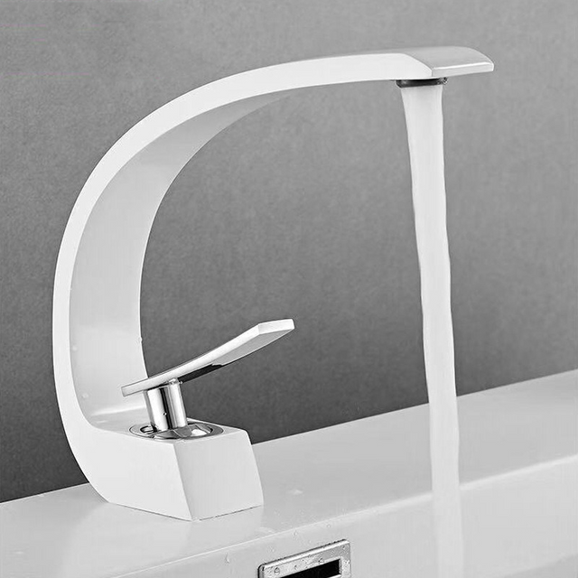 Black all copper single hole cold and hot faucet creative sink for washing hands and faces under the table - V.I.P Digital Presence