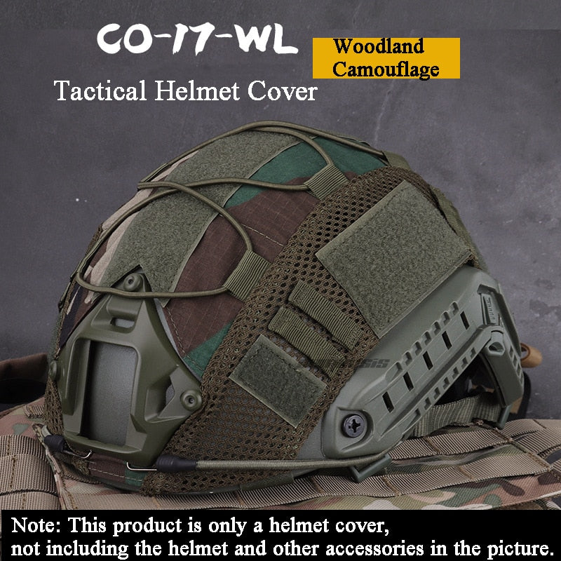 Tactical Helmet Cover for  Fast MH PJ BJ Helmet Airsoft Paintball Army Helmet Cover Military Accessories - V.I.P Digital Presence