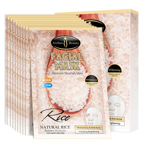 Rice Mask Facial Skin Fine Lines Moisturizing Desalination Brightening Skin Rice Mask Skin Care Products - V.I.P Digital Presence