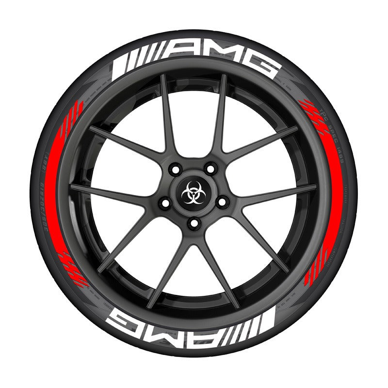 AMG car tire sticker rubber 3D three-dimensional integrated tire decoration car tire sticker - V.I.P Digital Presence