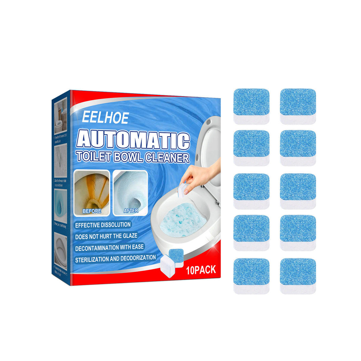 Toilet Toilet Cleaning Tablet Toilet Block Deodorizing Urine Stains Cleaning Effervescent Tablet Sink Stain Removal Scent - V.I.P Digital Presence