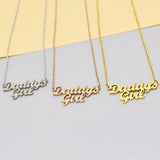 Daddy's Girl Necklace Parent's Daughter Family Member Collarbone Chain Father's Day Gift - V.I.P Digital Presence