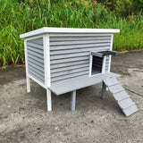 Outdoor Breathable Cat House for Outside Cats,Cat Shelter for Feral Cats with Escape Door,Porch Deck - V.I.P Digital Presence