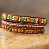 Natural Stone Woven Bracelet - V.I.P Digital Presence