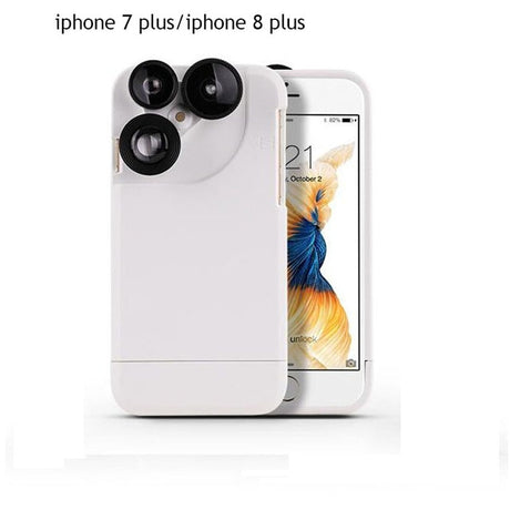 4 In 1 Telescope lense Mobile Phone Case for Iphone x 8plus 7 plus 6 plus 8 7 6s Camera lenses Outdoor Hunting - V.I.P Digital Presence