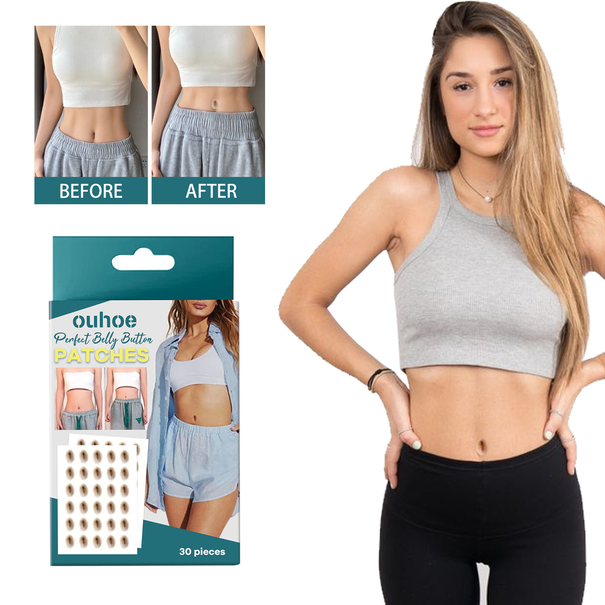 Shaped-up Belly Button Sticker, Height Beauty Body Emulates Waterproof Belly Button Sticker - V.I.P Digital Presence