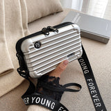 PC hard shell toiletry bag 7-inch shoulder crossbody bag hand storage bag suitcase small bag - V.I.P Digital Presence