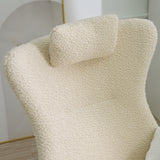 Rocking Chair - with rubber leg and cashmere fabric suitable for living room and bedroom