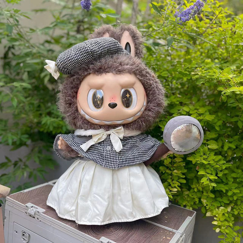 Clothing with 58cm LABUBU Design ZIMOMO Doll Clothes Rubber LABUBU Plush Toy Clothing Cute