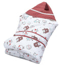 Manta de algodón para bebé recién nacido, edredón de primavera para bebé recién nacido, doble capa, saco de dormir antichoque de algodón para bebé.