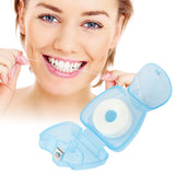 50m Mint-Flavored Dental Floss Blue Triangle Boxed Disposable Dental Floss Stick Tooth Cleaning Portable Floss Roll - V.I.P Digital Presence
