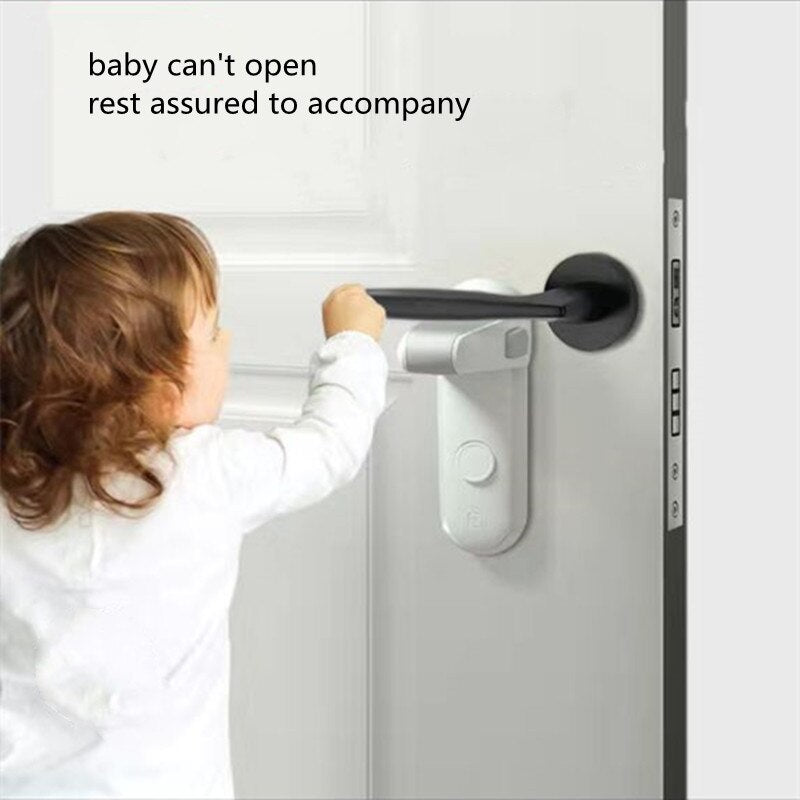 1pcs Child Safety Door Handle Lock Protection Baby Door Handle Lock Pet Room Door Handle Lock Easy Installation No Punching - V.I.P Digital Presence