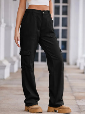Straight Denim Cargo Pants - V.I.P Digital Presence