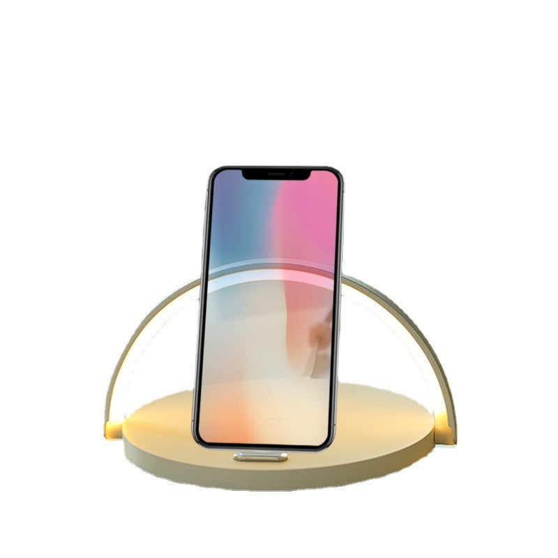 Rainbow Light Wireless Charging Home Desktop Circular 15W Fast Charging Night Light Phone Stand 3-in-1 - V.I.P Digital Presence