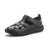 Leather perforated shoes with hollowed out toe caps for women soft soled non slip flat sandals for women - V.I.P Digital Presence