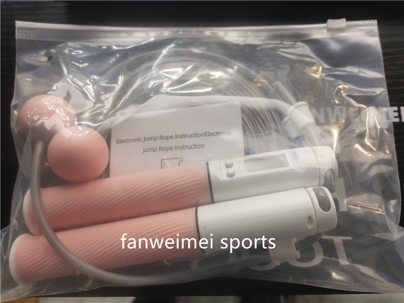 Cuerda para saltar de doble uso para mujer y niña, ideal para el hogar, inalámbrica, con contador, digital, inteligente, para mantenerse en forma, crossfit y con peso. 