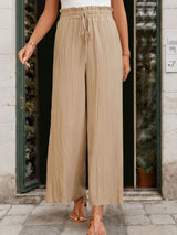 Perfee Frill Wide Leg Pants - V.I.P Digital Presence