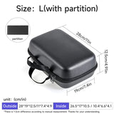 Bolsa portátil de EVA para carretes de pesca, resistente a golpes, impermeable, funda protectora para carretes, estuche de almacenamiento para 1 o 2 carretes de pesca.