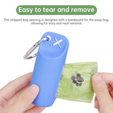Silicone dog poop bag holder with dispenser, portable, hanging ring & storage case - V.I.P Digital Presence