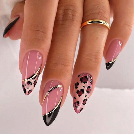 Nail Art Almond Nails Finished Wearable Nails Mid-Length Nail Art Patch Ins Style Hot Girl - V.I.P Digital Presence