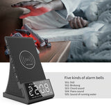 Three in one wireless charger Bluetooth speaker wireless charging alarm clock phone holder - V.I.P Digital Presence