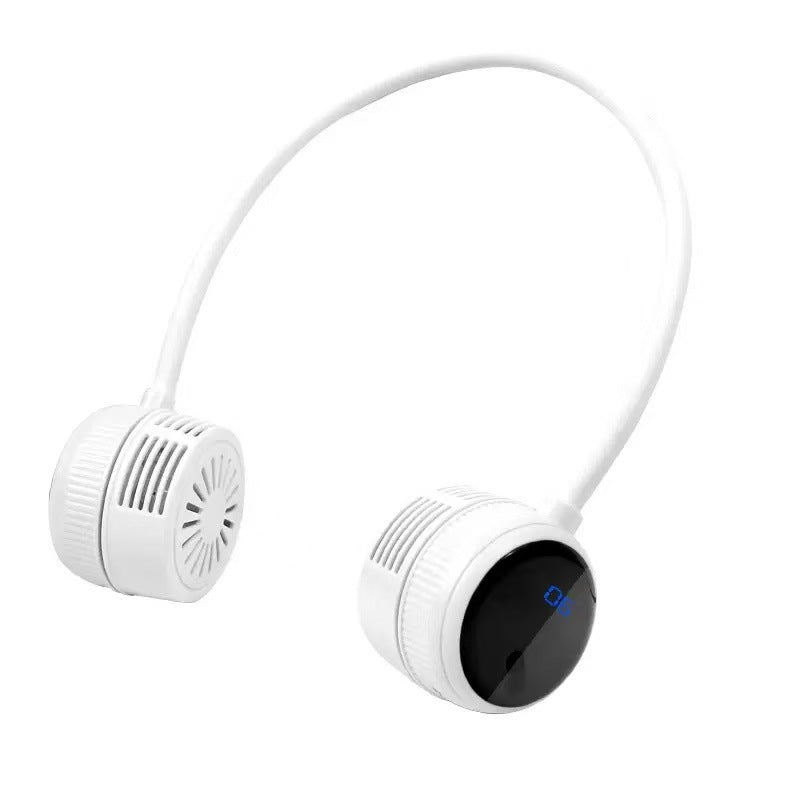 Foldable Neck Fan Portable Silent USB Charging Outdoor Sports Turbine Bladeless Mini Neck Fan - V.I.P Digital Presence