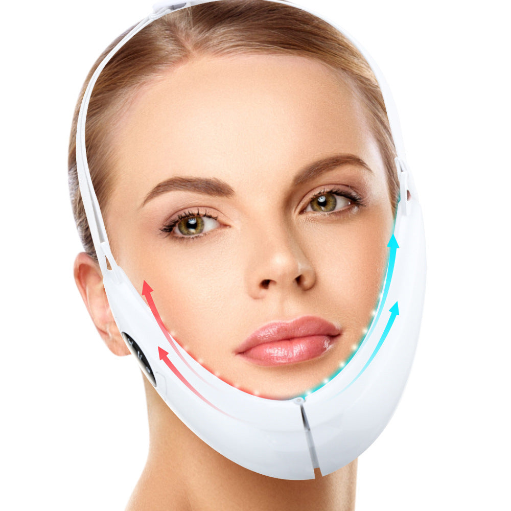 Micro Current Color Light V Face Instrument Tightening Beauty Instrument Hot Compress Lifting Face Slimming Instrument - V.I.P Digital Presence