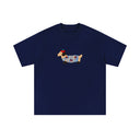 Sausage Dog Flocking Embroidery Short Sleeve T-Shirt Unisex INS Casual Loose Pure Cotton Top Summer Tee Street Fashion - V.I.P Digital Presence