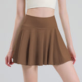 Tennis skirt women's yoga white badminton pleated skirt quick drying anti glare half skirt - V.I.P Digital Presence