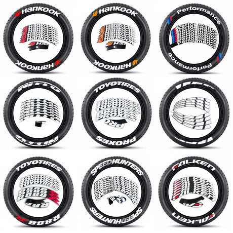 [One-piece set] Tire letter sticker one-piece set One-piece set Suitable for 4 tires No accessories included - V.I.P Digital Presence