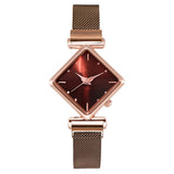 Women Square Watch Luxury Ladies Quartz Magnet Buckle Gradient Color Watches Relogio Feminino For Gift Clock - V.I.P Digital Presence