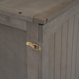 Queen Size Murphy Bed with Built-In Charging Station  Antique Grey