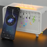White noise sleep aid device Bluetooth speaker simulation flame aromatherapy humidifier small night light sleep aid white noise machine - V.I.P Digital Presence