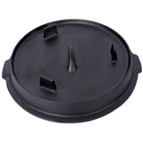 ast iron Dutch oven with lid, outdoor camping deep pot, used for camping, cooking, barbecue and leg rest,  12 Quart - V.I.P Digital Presence