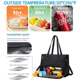 2-in-1 Travel Tote: Laptop & Insulated Lunch Bag. Ideal for Business, Work, Nursing, Office, College, Casual Use - V.I.P Digital Presence