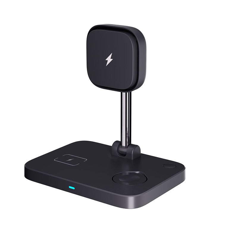 Three in one magnetic wireless charger stand with cooling fan suitable for wireless charging of iPhone earphones and watches - V.I.P Digital Presence