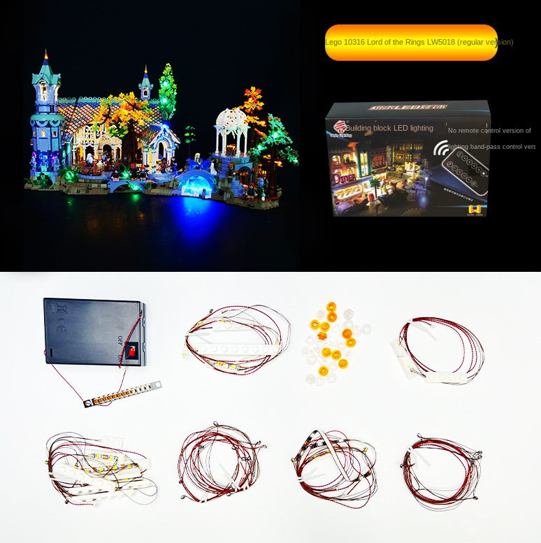 LP building block lighting suitable for LEGO Lord of the Rings 10316 Yugu Rivendell Castle LED remote control lighting - V.I.P Digital Presence