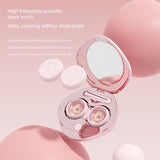 Ultrasonic cleaner, electric portable contact lens, contact lens, replaceable cleaning compartment - V.I.P Digital Presence