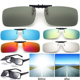 Cool Polarized Mirrored UV400 Lens Clips On Sunglasses Driving Night Vision Lens Sun Glasses Male Anti-UVA For Men Women - V.I.P Digital Presence