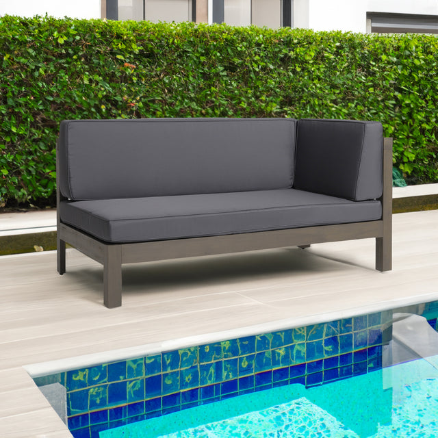 BRAVA X-BACK RIGHT CORNER BENCH, DARK GREY - V.I.P Digital Presence