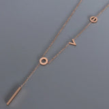 Titanium Steel Letter Necklace - V.I.P Digital Presence