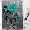 Hot HD Digital Printing Polyester Waterproof Polyester Flower Bathroom Hotel Shower Curtain - V.I.P Digital Presence