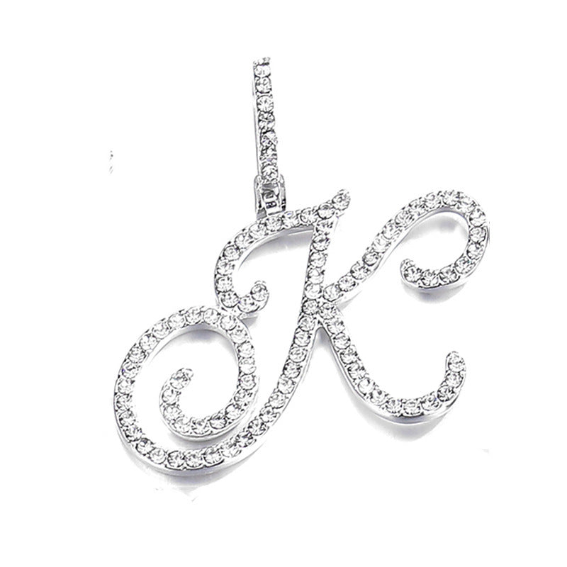 Hip hop accessories grass letter pendant melon seed buckle Cuban chain accessory - V.I.P Digital Presence