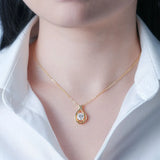 2 Carat Moissanite 925 Sterling Silver Pendant Necklace - V.I.P Digital Presence
