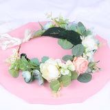 Forest style headband simulation, starry sky, eucalyptus flower wreath, bride's wedding dress, photography, headpiece, headband - V.I.P Digital Presence
