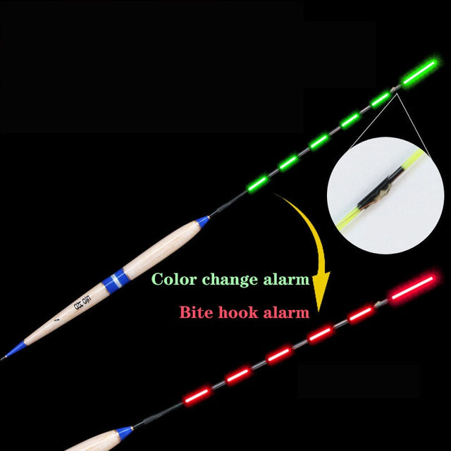 Smart Fishing Float Bite Alarm Fish Bite Bait LED Light Color Change Automatic Night Electronic Changing Buoy Strike Intelligent - V.I.P Digital Presence