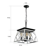 4-Light Farmhouse Chandeliers For Dining Room(No Bulbs) - V.I.P Digital Presence